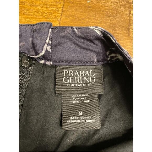 Prabal Gurung for Target size 8 Black White Floral A-Line Skirt spring - Picture 6 of 7